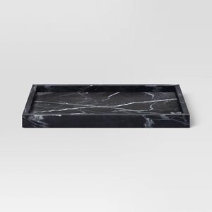 Threshold Marble Rectangle Tray Black – Elegant Home Decor NEW